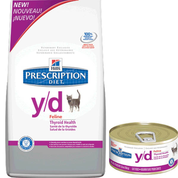 Nouveau Hill's Prescription Diet y/d pour l'hyperthyroïdie du chat